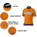 Alpine Bikes Slim Fit Cycling Jersey Orange 